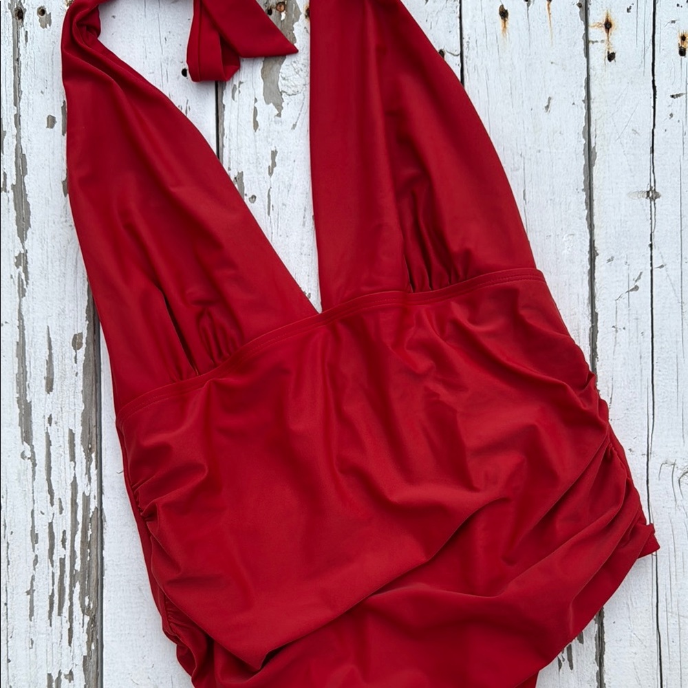 Tommy Hilfiger One Piece Halter Style Swimsuit